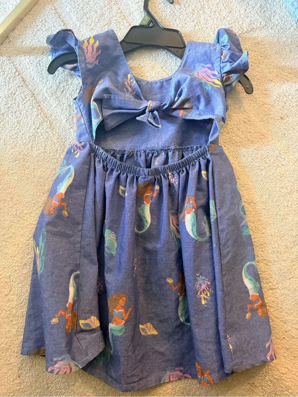 Disney Bundle Girls Denim Mermaid Dress,Gap Disney jeans sz 5,Disney print dress